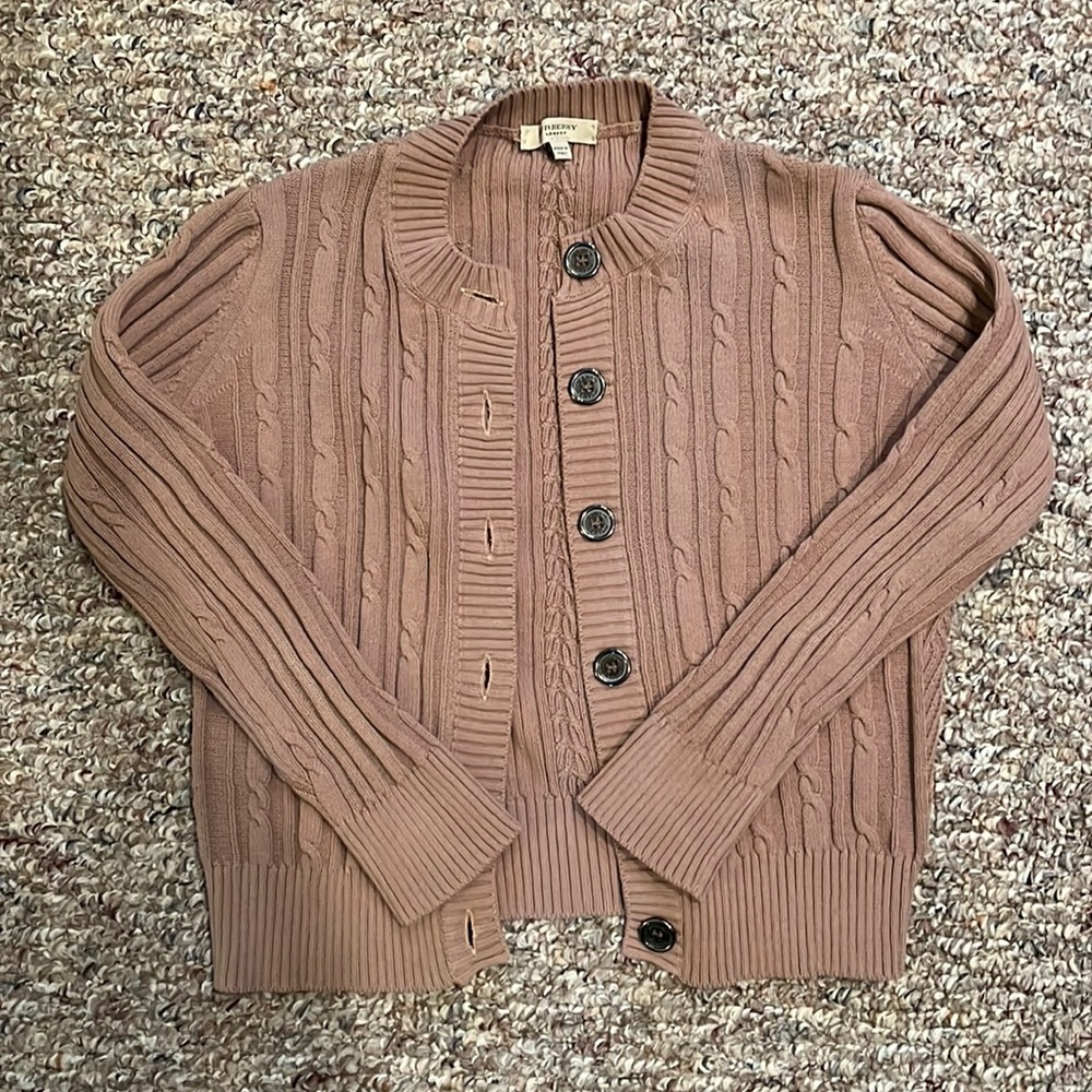 Burberry Tan Cardigan